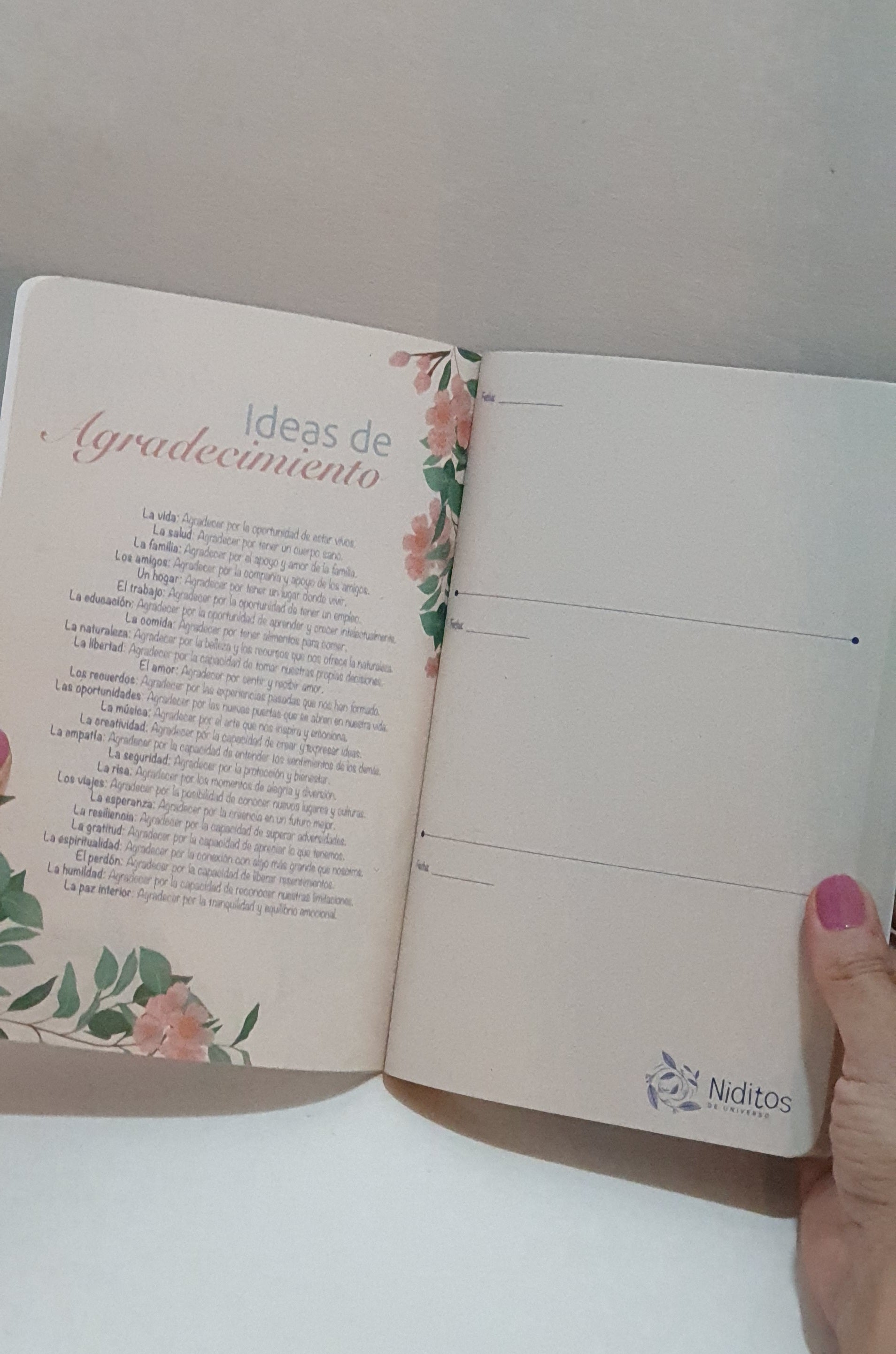365 Días de Agradecimiento | Diario de gratitud y bienestar emocional