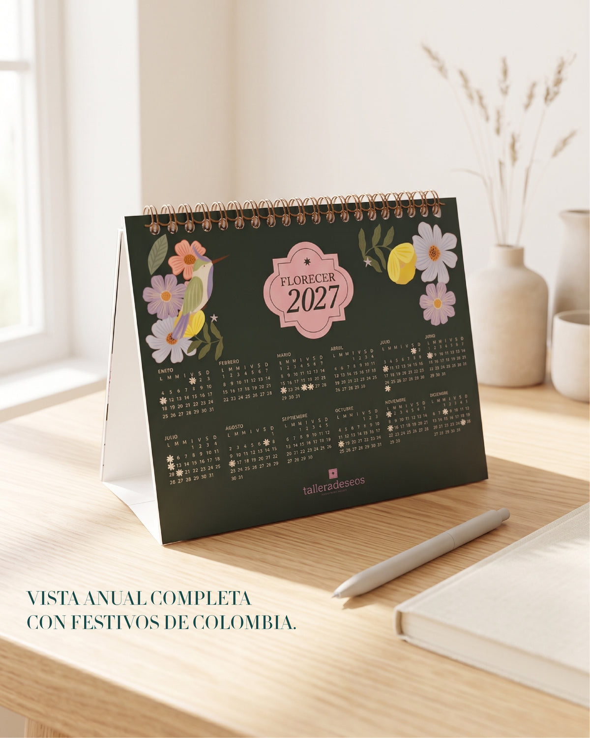 Calendario Florecer 2027
