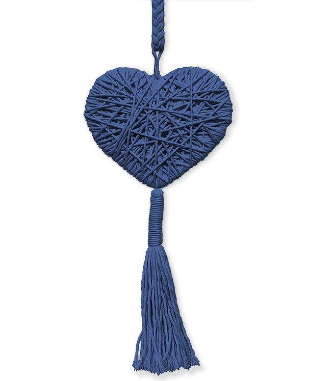 Corazón Decorativo Grande en Macramé