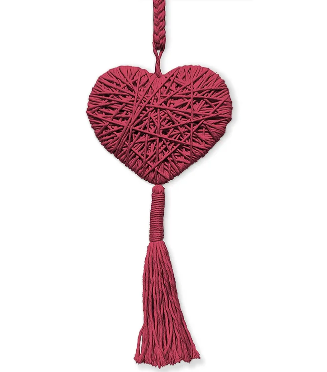 Corazón Decorativo Grande en Macramé