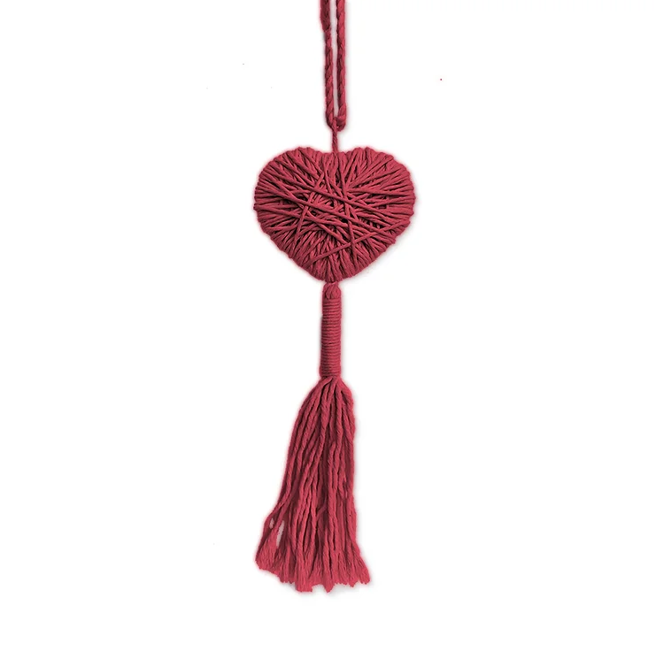 Corazón Decorativo Pequeño en Macramé