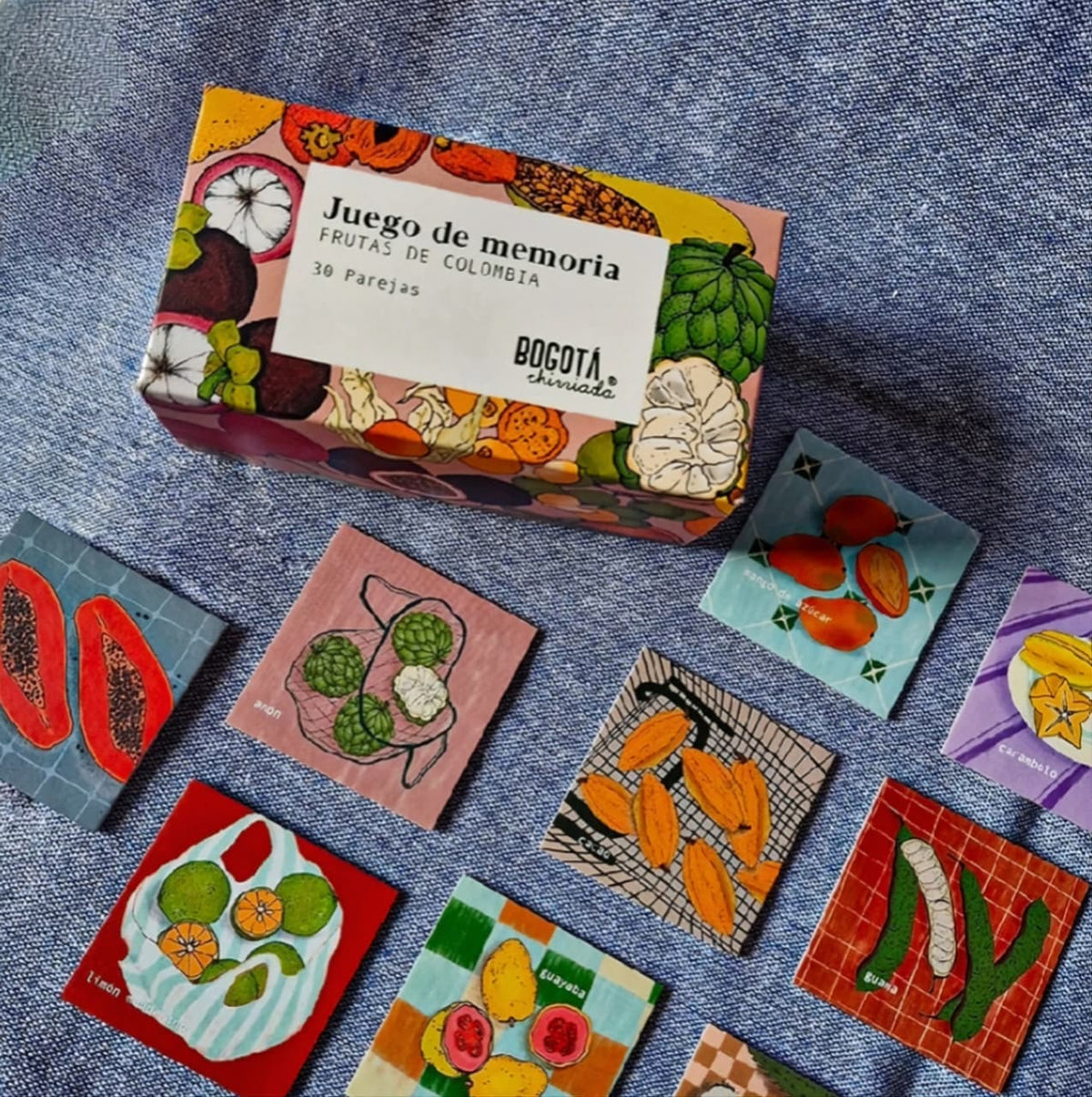 Juego de Memoria Frutas de Colombia