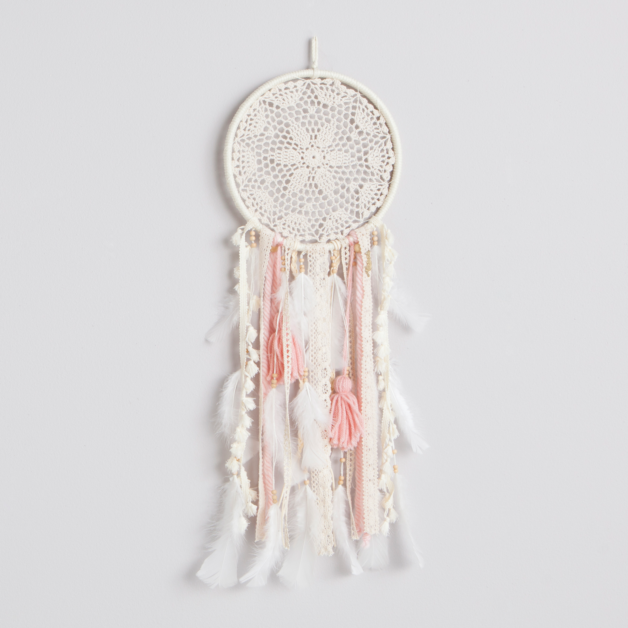 Atrapasueño Rosado con Beige Mediano