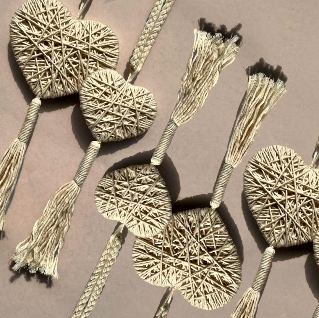 Corazón Decorativo Pequeño en Macramé