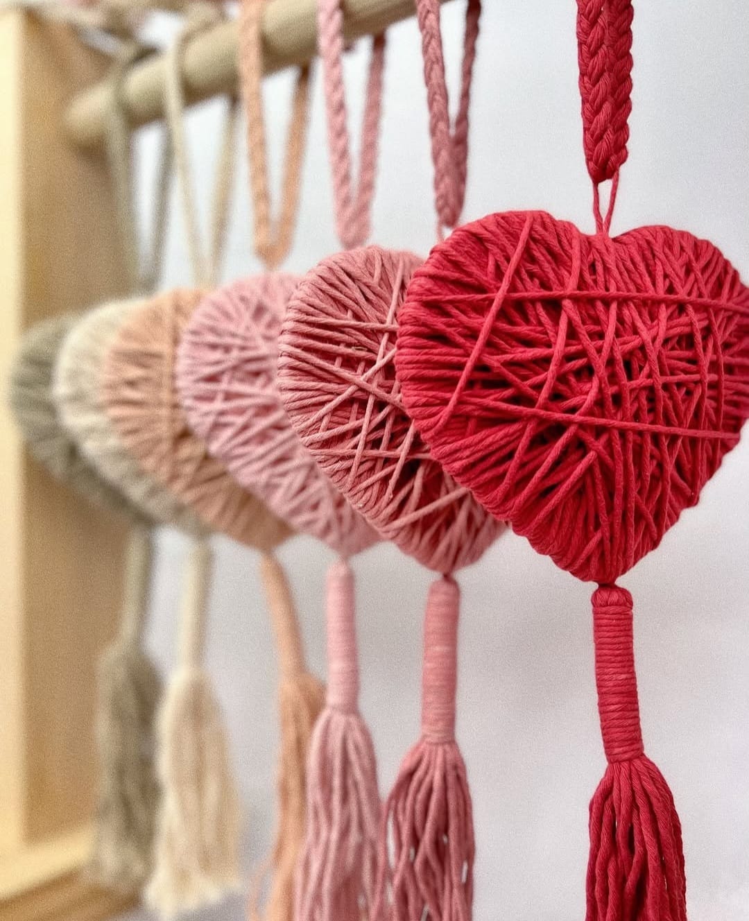 Corazón Decorativo Pequeño en Macramé